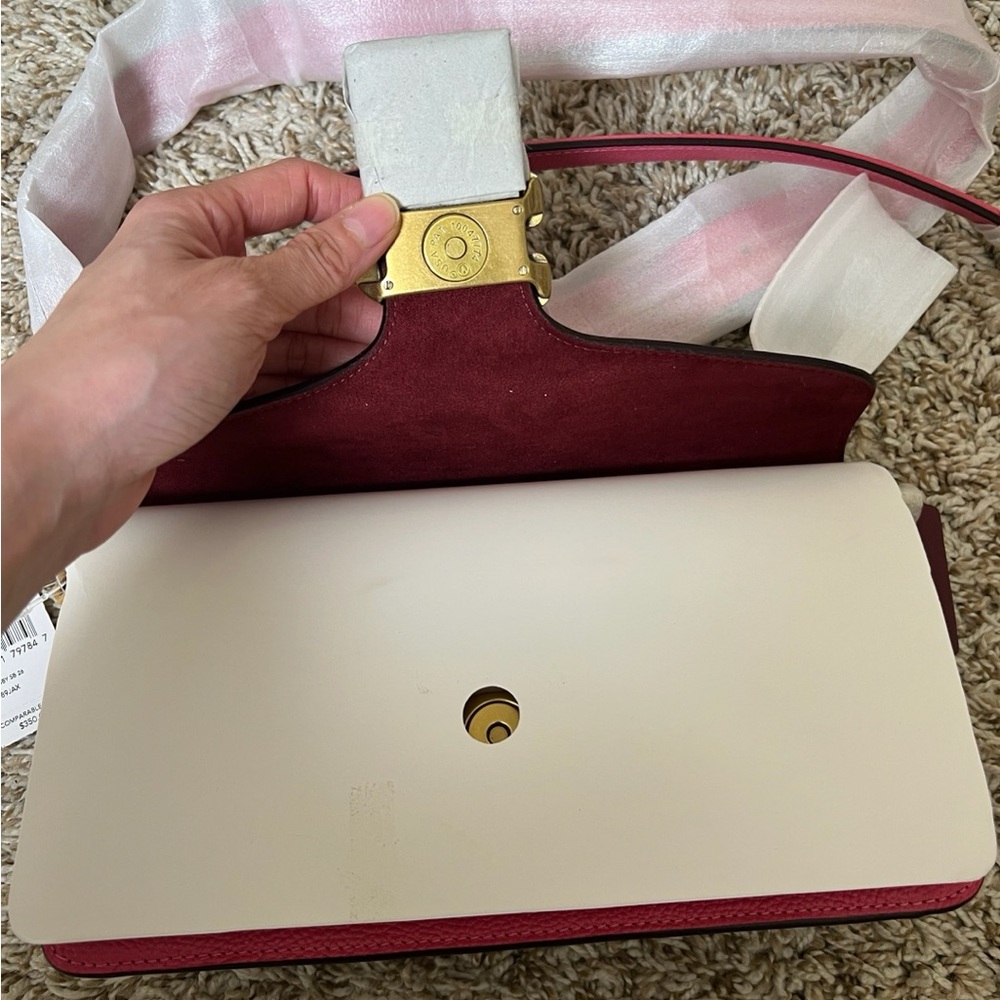 COACH Tabby 26 Small Color-Block Leather Shoulder Bag - Picture 6 of 14